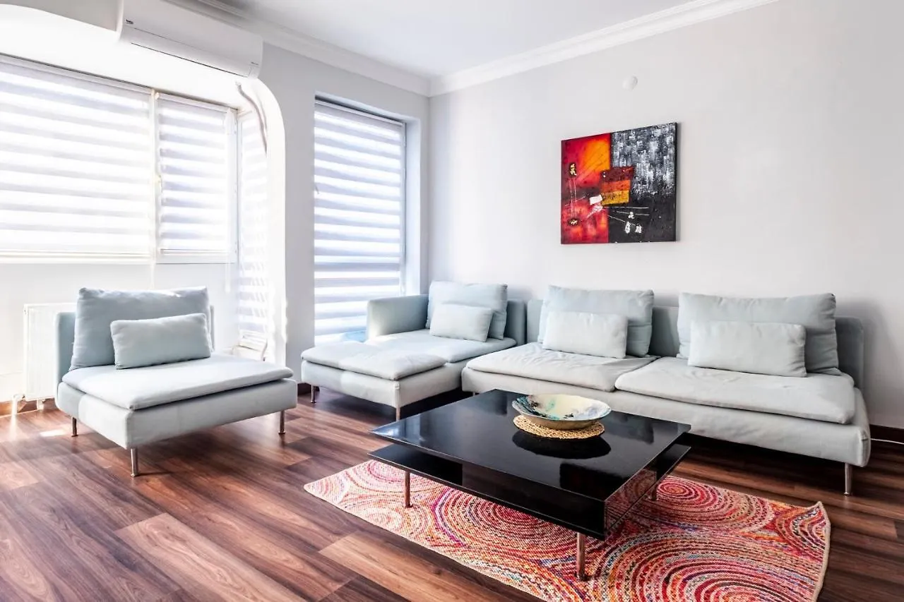 Sleek Flat 50 M To Bull Statue In Kadikoy Apartment Istanbul